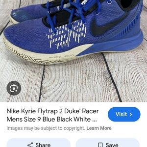 Nike Duke Racer Basketball Shoes - Royal Blue & Black
